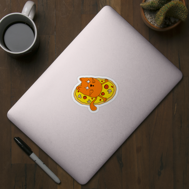 Funny stoned Pizza Cat by Foxxy Merch